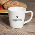 Simple Day Set 2 Tazzine da Espresso in Gres Porcellanato - Decoro Espresso