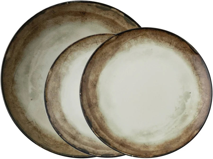 Sambonét ARTHUR KRUPP Servizio 12 Piatti Shade Earth Porcellana