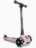 SCOOT AND RIDE - Highwaykick 3 LED - Monopattino Rosa (Rose) | 3-6 anni
