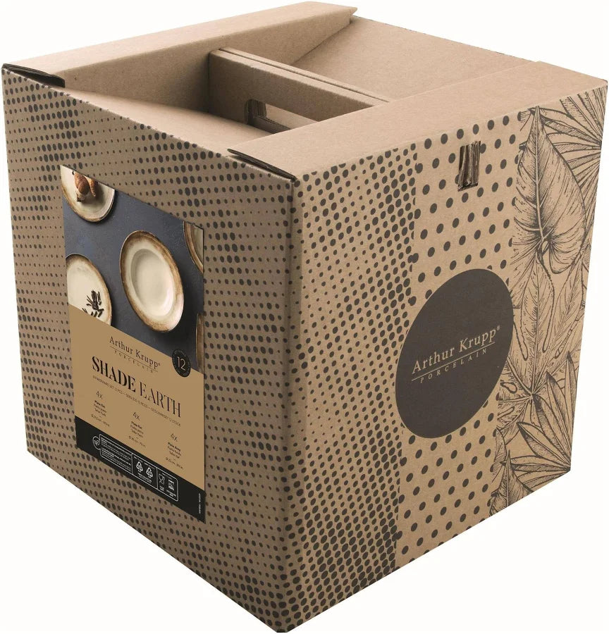 Sambonét ARTHUR KRUPP Servizio 12 Piatti Shade Earth Porcellana