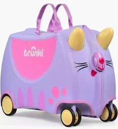 TRUNKY - VALIGETTA RUOTE 360 LILLA CASSIE CAT CAVALCABILE