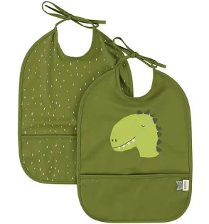 TRIXIE - Waterproof bib 2-pack - Mrs. Dino