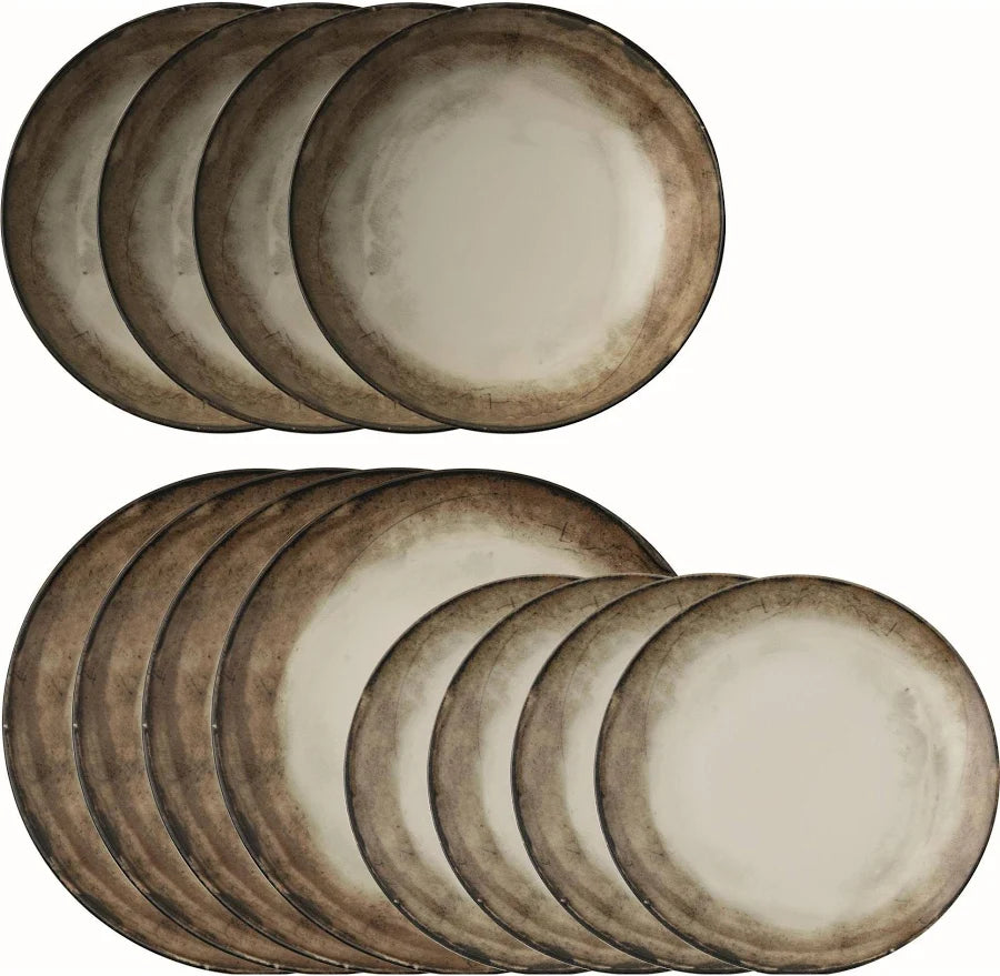 Sambonét ARTHUR KRUPP Servizio 12 Piatti Shade Earth Porcellana