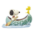 JIMSHORE PEANUTS - SNOOPY & WOODSTOCK CANOE