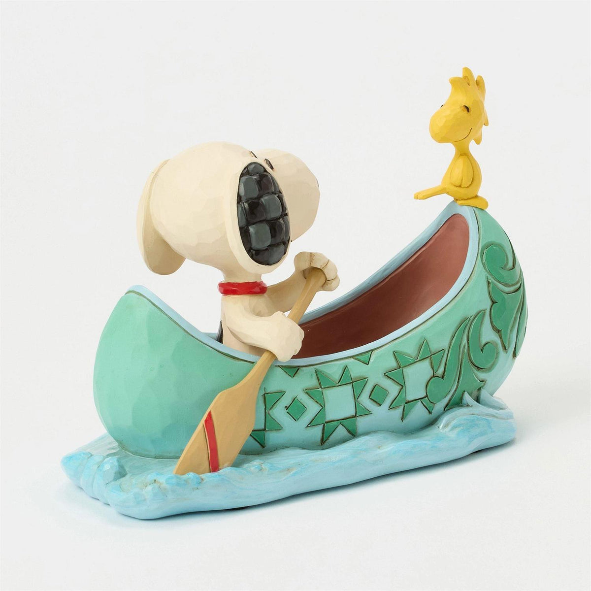 JIMSHORE PEANUTS - SNOOPY & WOODSTOCK CANOE