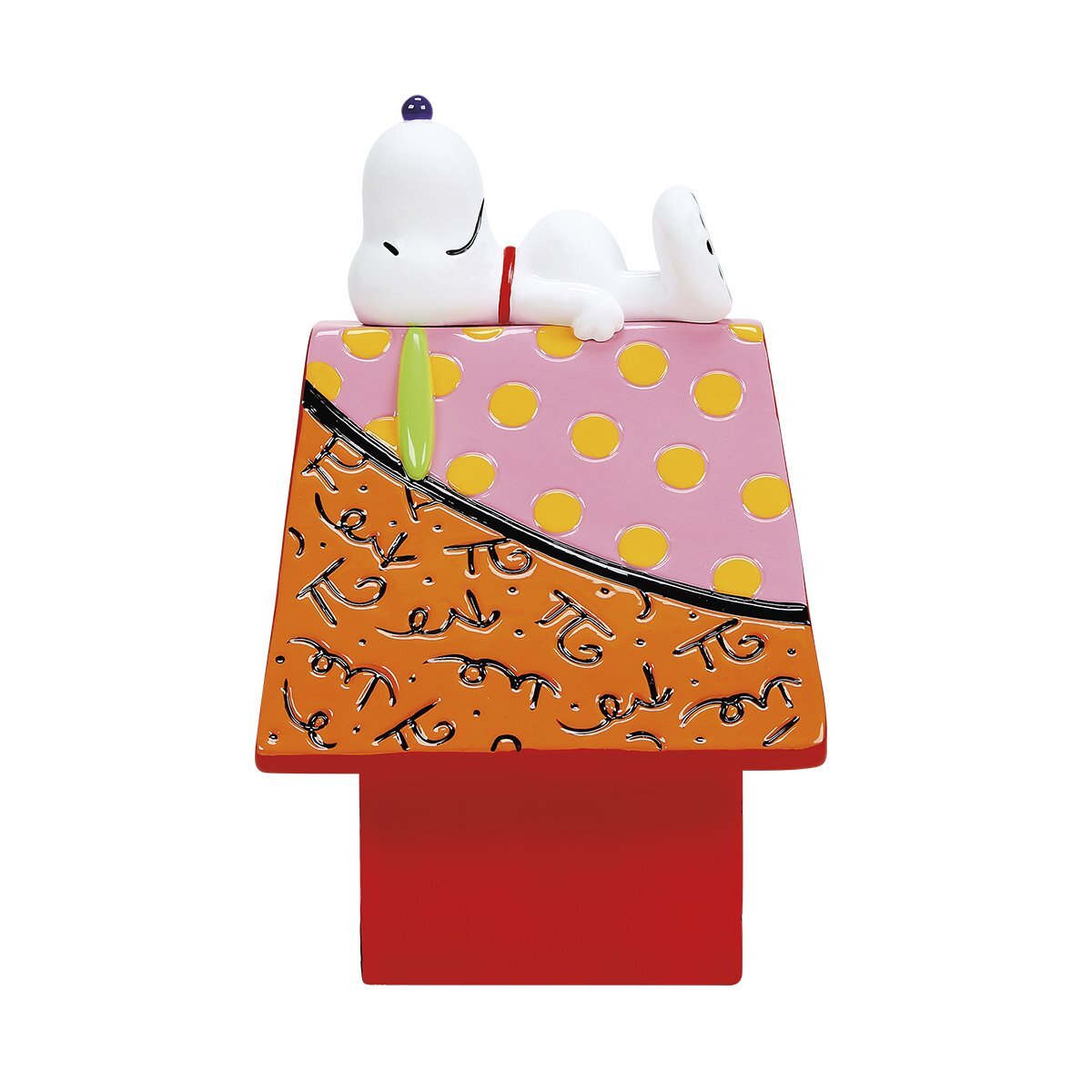 JIM SHORE PEANUTS BRITTO SNOOPY ON DOGHOUSE