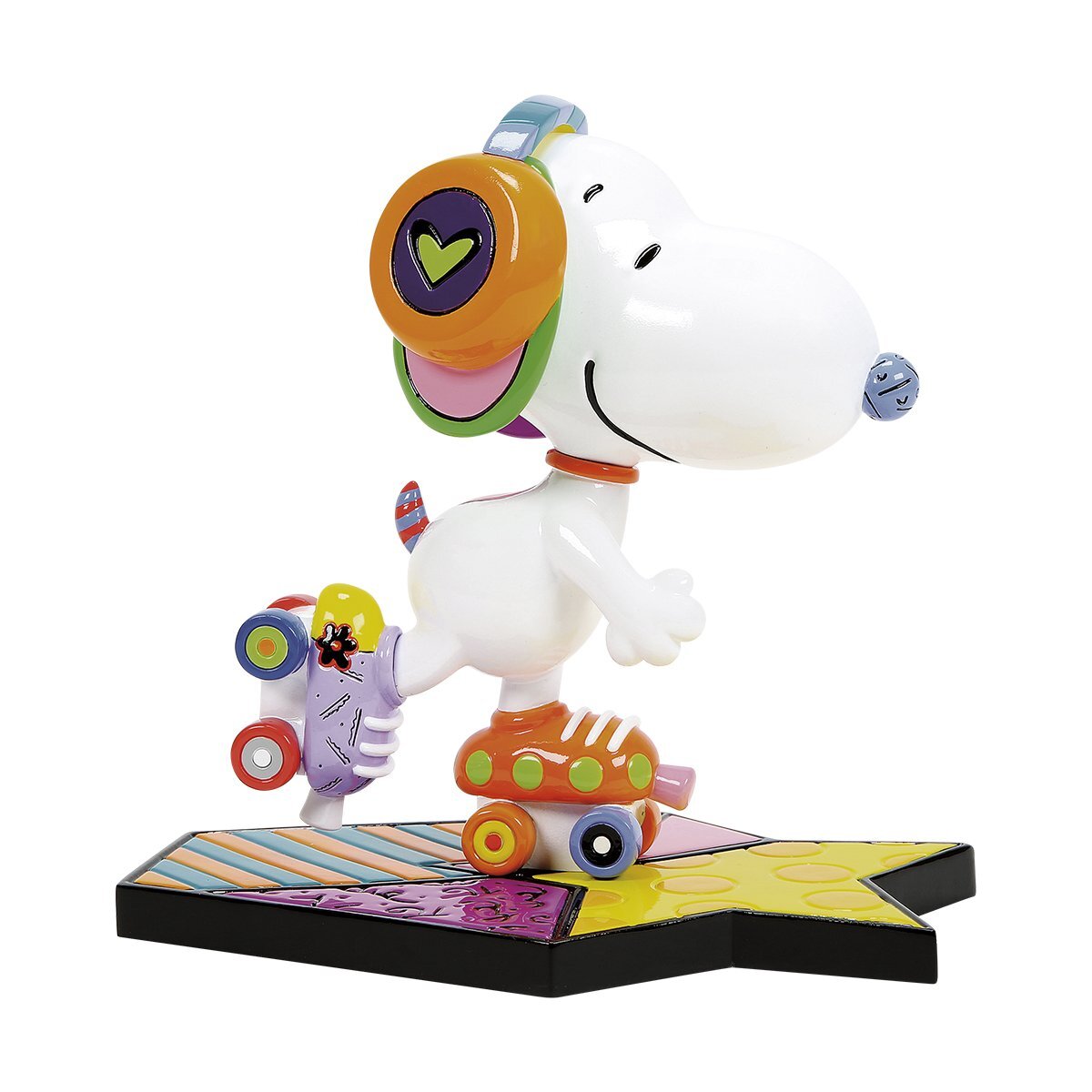 JIM SHORE BRITTO PEANUTS - SNOOPY ROLLER SKATING