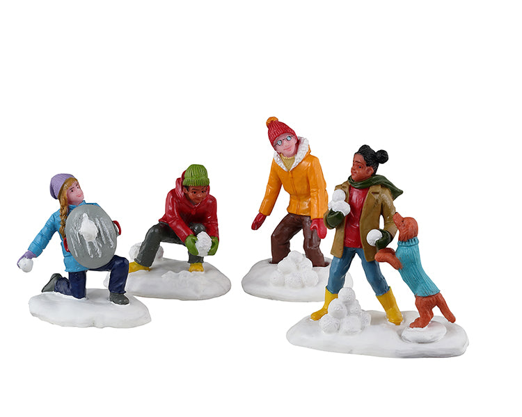 SNOWBALL BATTLES, SET OF 4 32210-AA
