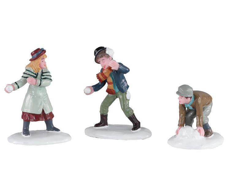 SNOWBALL SKIRMISH, SET OF 3 02942-AA