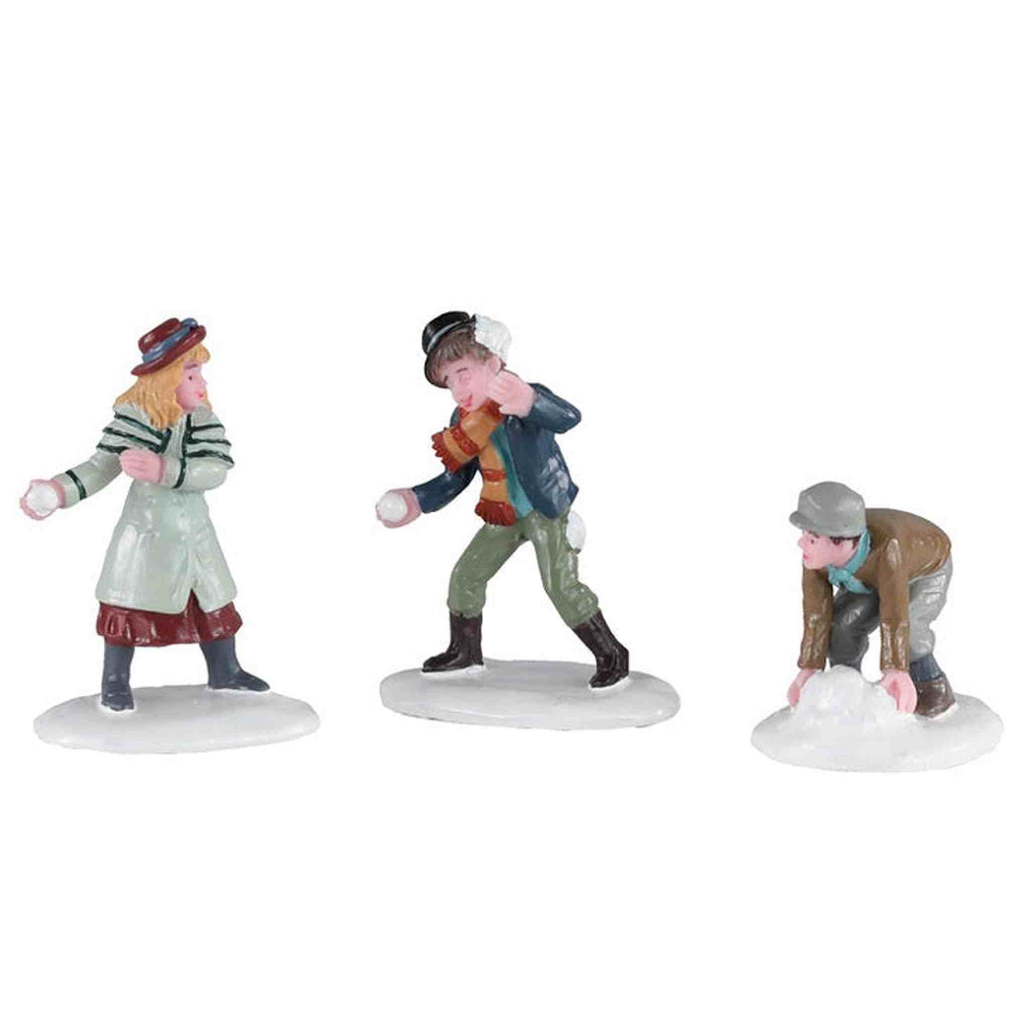 SNOWBALL SKIRMISH, SET OF 3 02942-AA