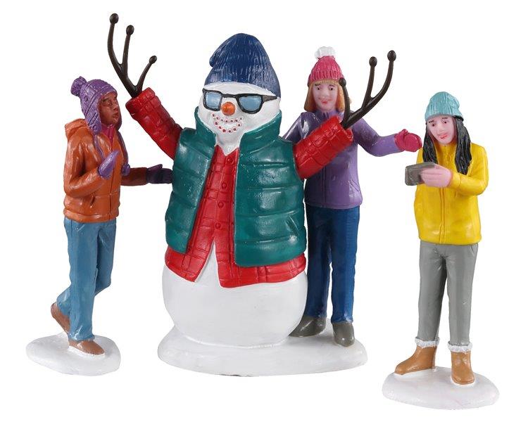 SNOWMAN SELFIE, SET OF 3 02940-AA