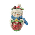 JIM SHORE - SNOWMAN WITH LARGE BALL