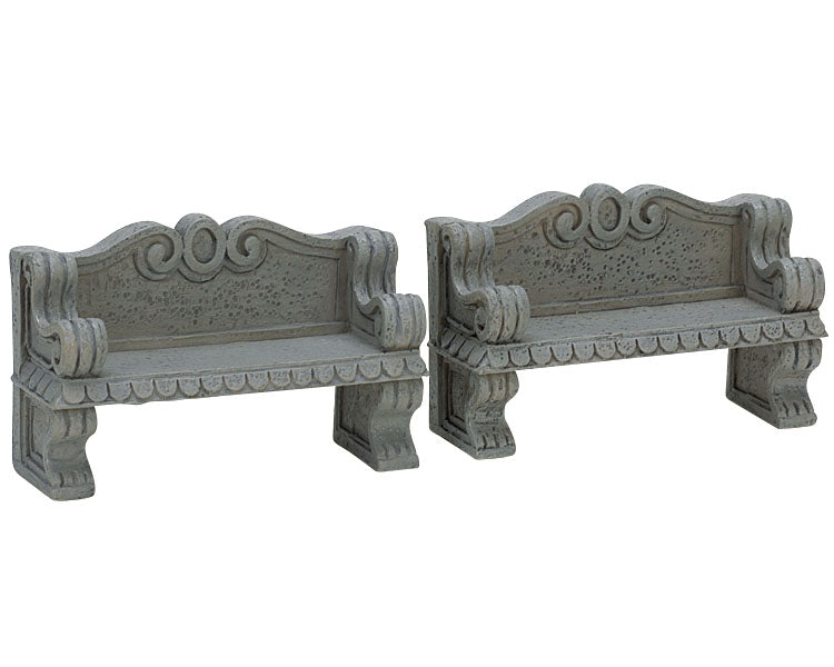 STONE BENCH, SET OF 2 74612-AA