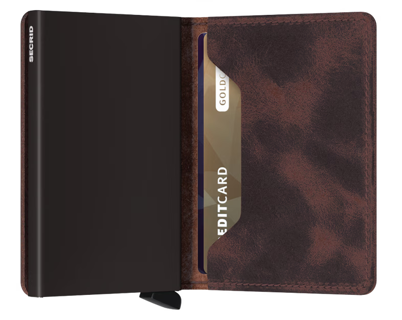 SECRID - Slimwallet Vintage Chocolate