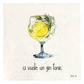 Simple Day Set 20 Tovaglioli in Carta 33x33 cm - Ci vuole un gin tonic