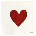 Simple Day Set 20 Tovaglioli in Carta 33x33 cm - Cuore Rosso