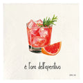 SIMPLE DAY Set 20 Tovaglioli in Carta 33x33 cm "È l'ora dell'aperitivo" | Design Italiano