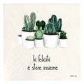 Simple Day Set di 20 Tovaglioli in Carta 33x33 cm - La felicità è stare insieme