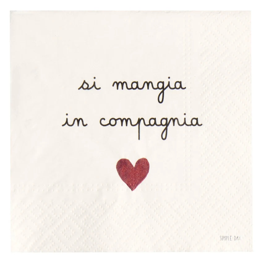 SET 20 TOV. CARTA SI MANGIA IN COMPAGNIA 33X33