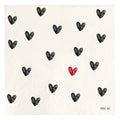 Simple Day Set 20 Tovaglioli in Carta 33x33 cm - Tappezzeria cuori