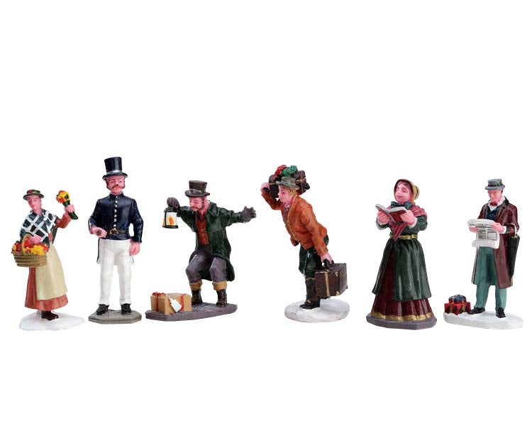 TOWNSFOLK FIGURINES, SET OF 6 92355-AA
