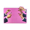 Seletti TOVAGLIETTA IN PP+SUGHERO "TOILETPAPER HOME" - rossetti rosa