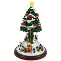 Tree with carousel animatedMulticolor-Adapter-LED-24,5x24,5x39,5cm