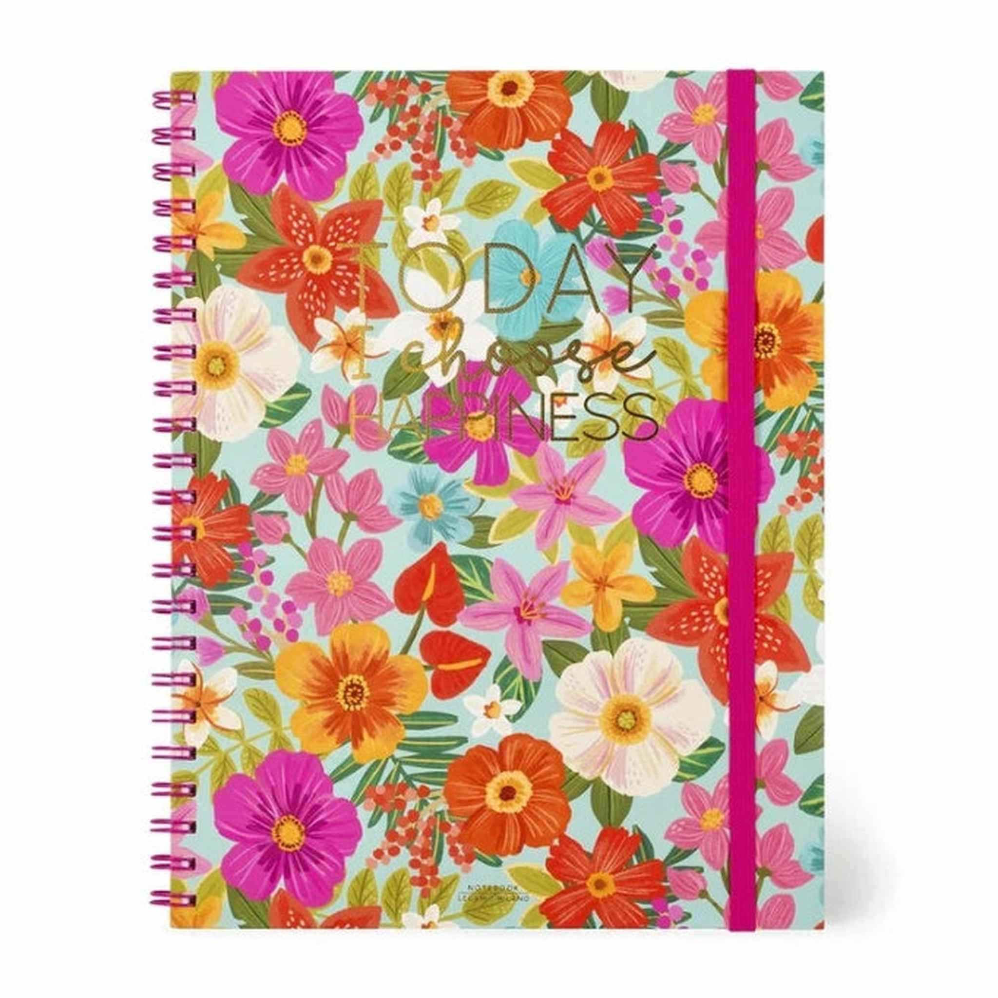 TRIO - QUADERNO CON SPIRALE 3IN1 - A4 - FLOWERS