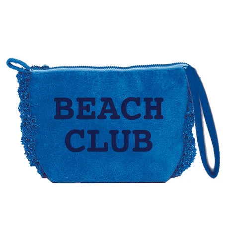 Marinette - Borsa Mare o Trousse in Spugna di Cotone Tinta Unita - Beach Club
