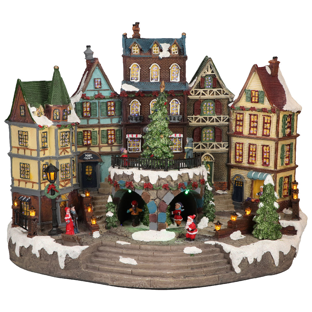 Village city hall animatedMulticolor-Adapter incl.-FO-22x26x32