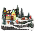 Village seesaw animatedMulticolor-B/O-LED-24x14,5x16,5cm