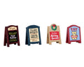 VILLAGE SIGNS, SET OF 4 64071-AA