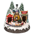Village train animated Multicolor-B/O-LED-20,5x20,5x21cm
