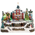 Village train animatedMulticolor-Adapter incl.-LED-34x21x26