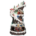 Village train animatedMulticolor-Adapter-LED-21x21x41cm