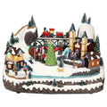 Village train animatedMulticolor-Adapter-LED-41x29x28cm