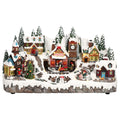 Village Xmas train animatedMulticolor-Adapter-LED-43x20x24cm
