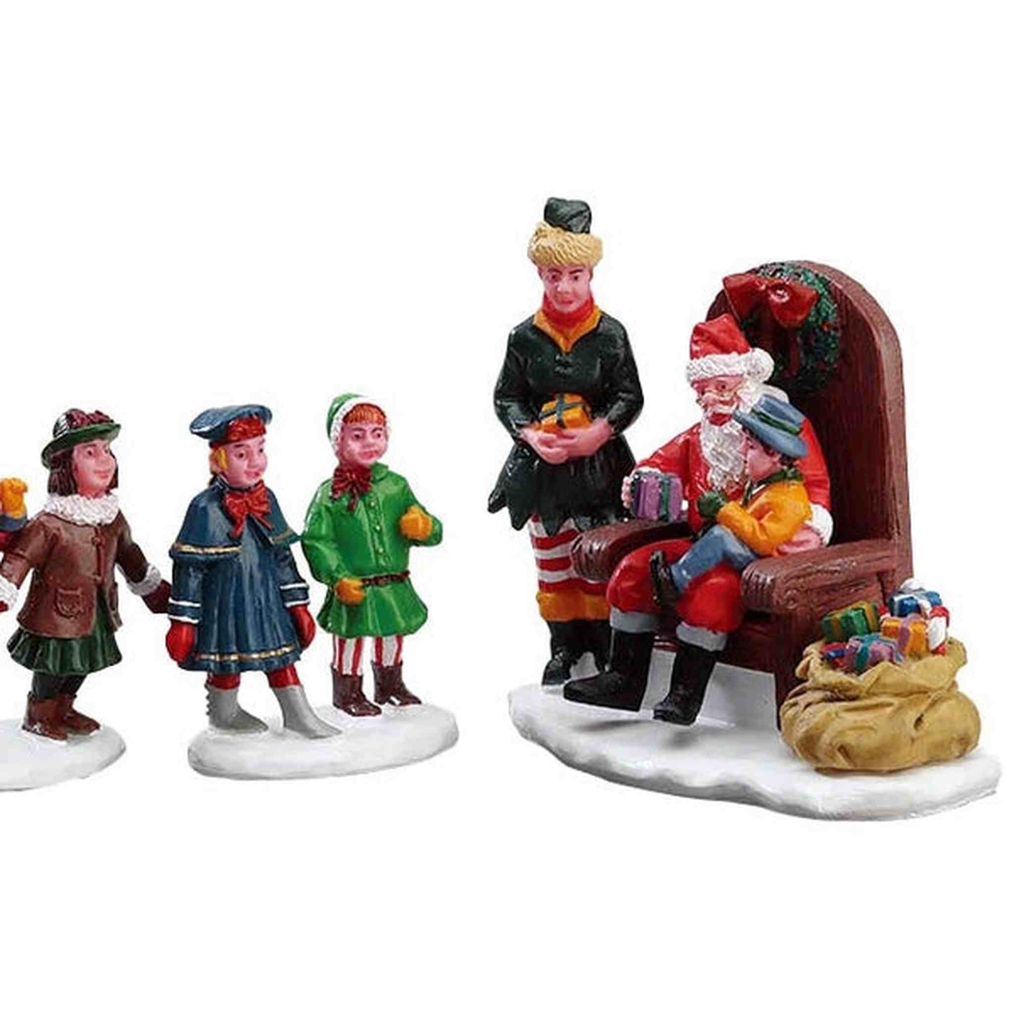 VISITING SANTA, SET OF 3 62276-AA