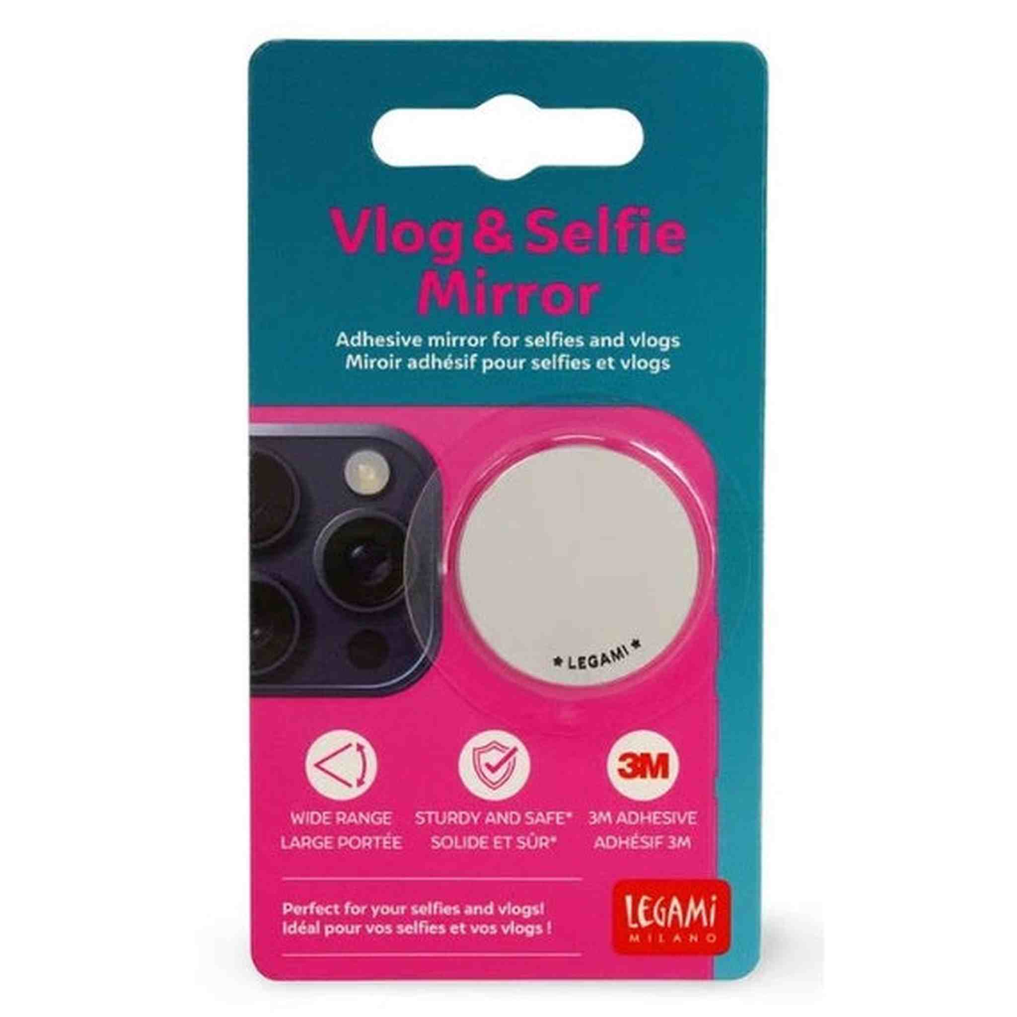 Vlog & Selfie Mirror - Specchio Adesivo per Selfie e Vlog