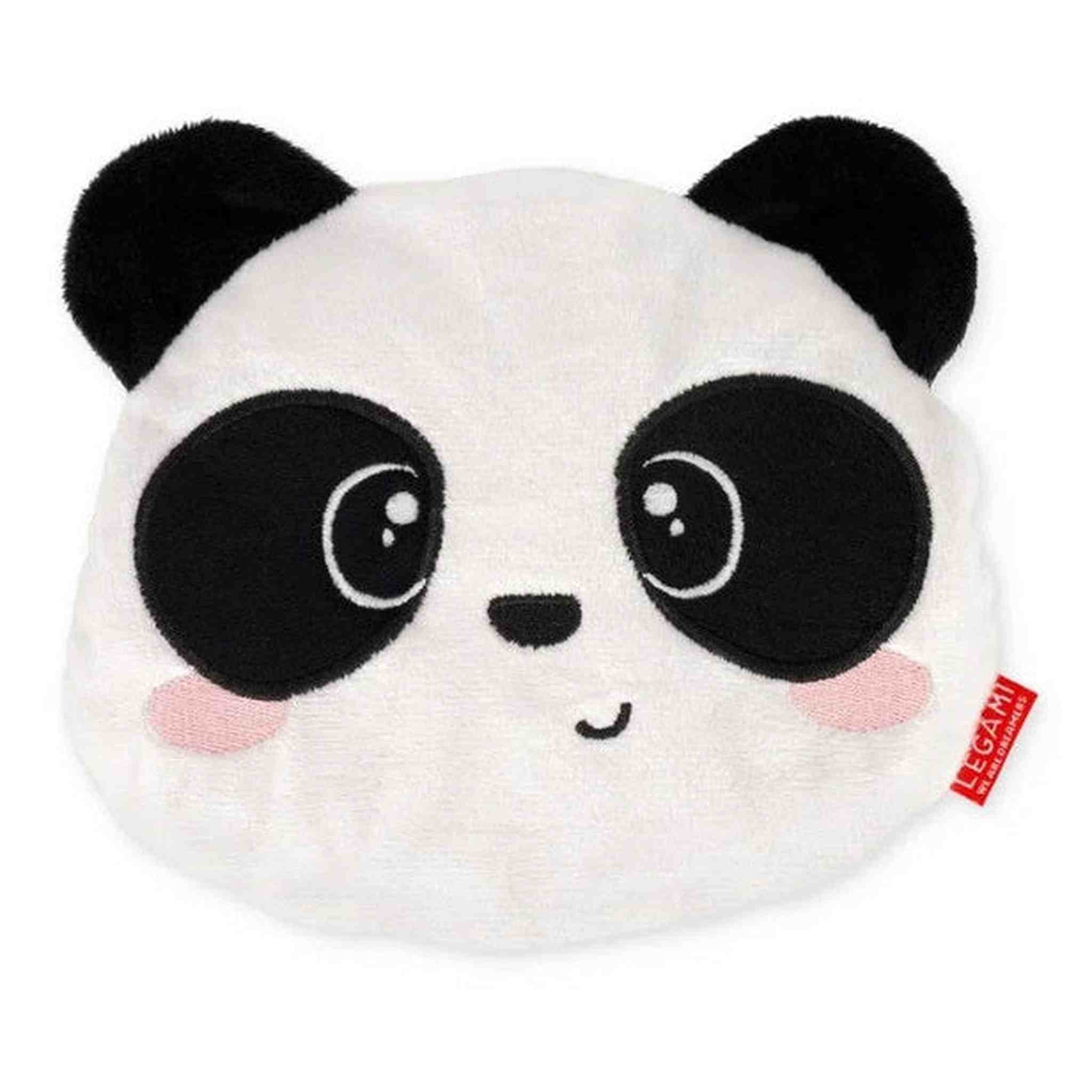WARM CUDDLES-Mini Cuscino Termico con Semi di Lino-PANDA