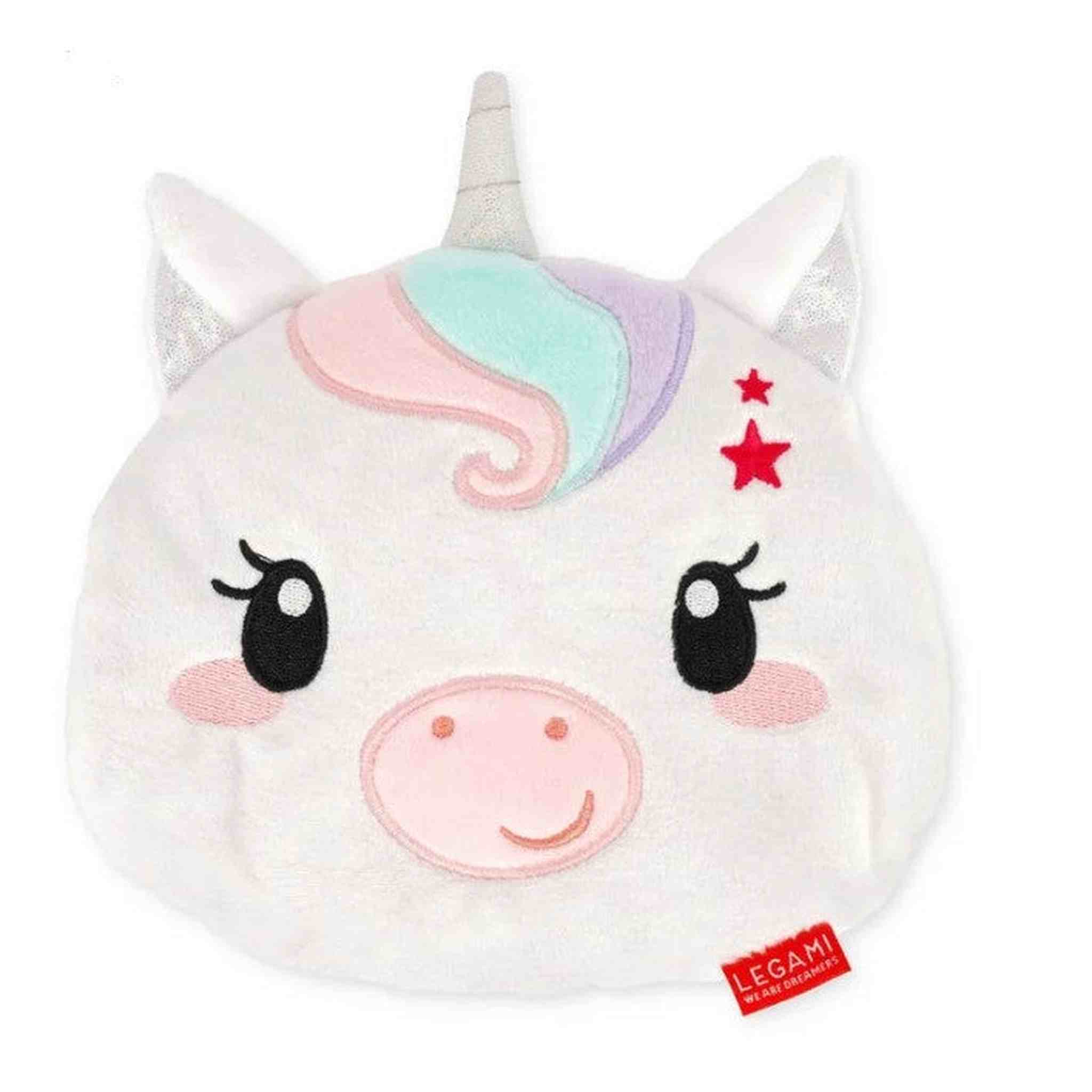 WARM CUDDLES-Mini Cuscino Termico con Semi di Lino-UNICORN