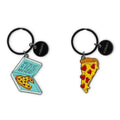 What a Key Ring! 2 Portachiavi in Metallo Smaltato - PIZZA