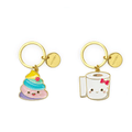 What a Key Ring! 2 Portachiavi in Metallo Smaltato - POO