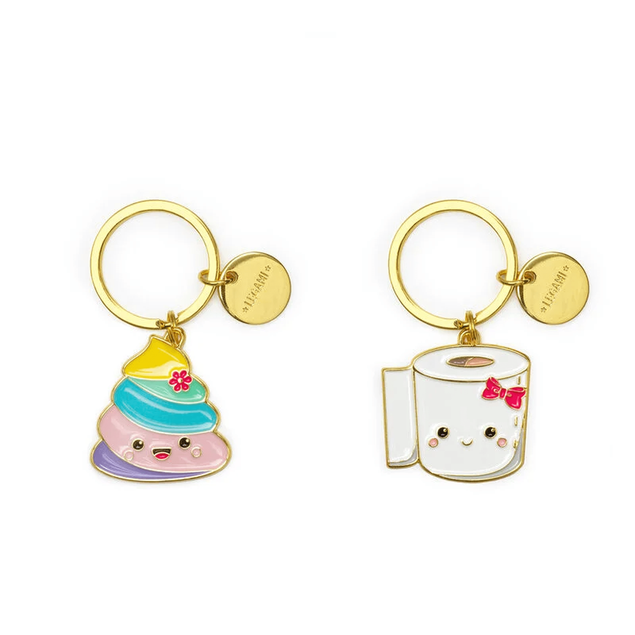 What a Key Ring! 2 Portachiavi in Metallo Smaltato - POO