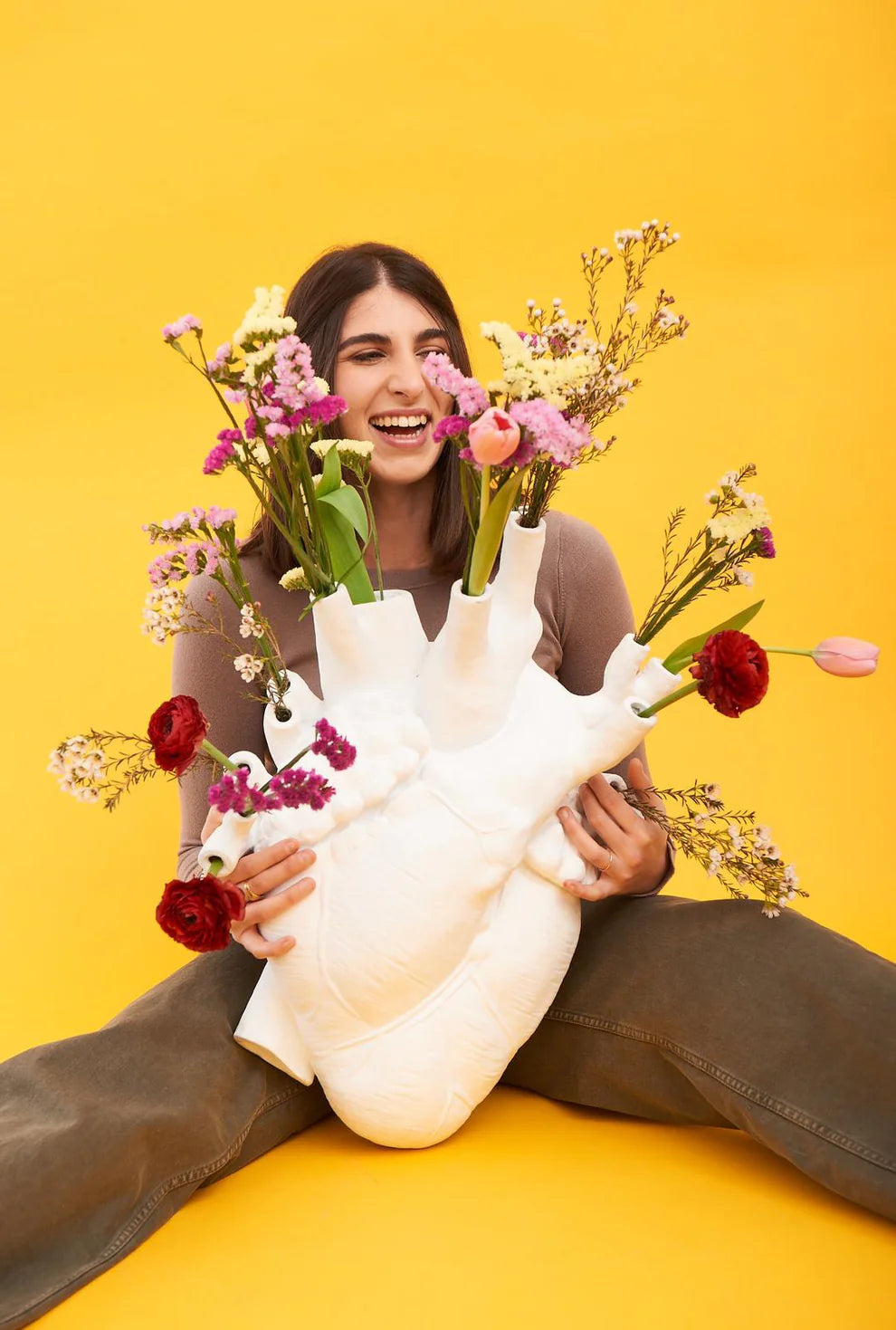 SELETTI VASO IN VETRORESINA LOVE IN BLOOM GIANT