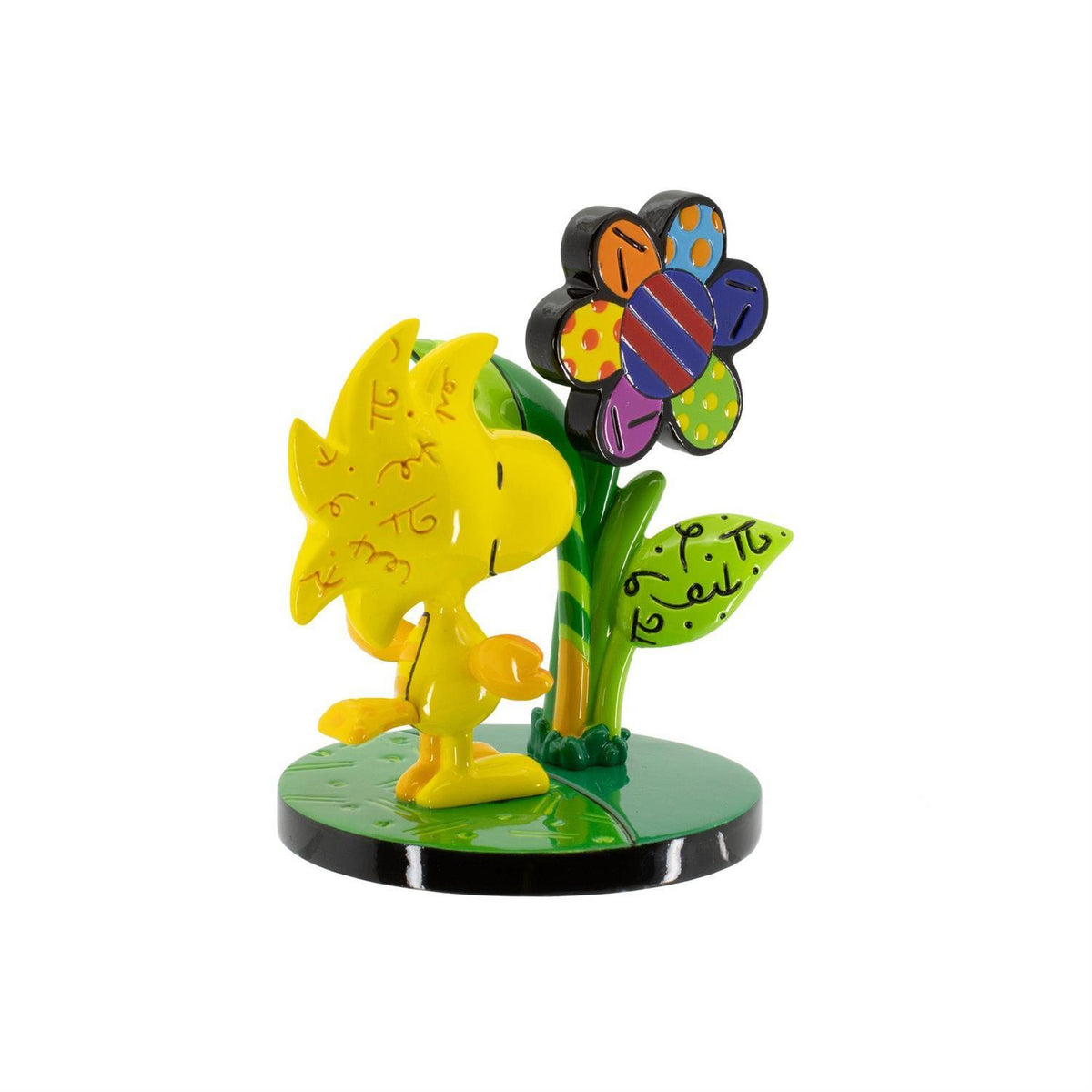 JIM SHORE - BRITTO - WOODSTOCK WITH FLOWER MINI FIGURINE