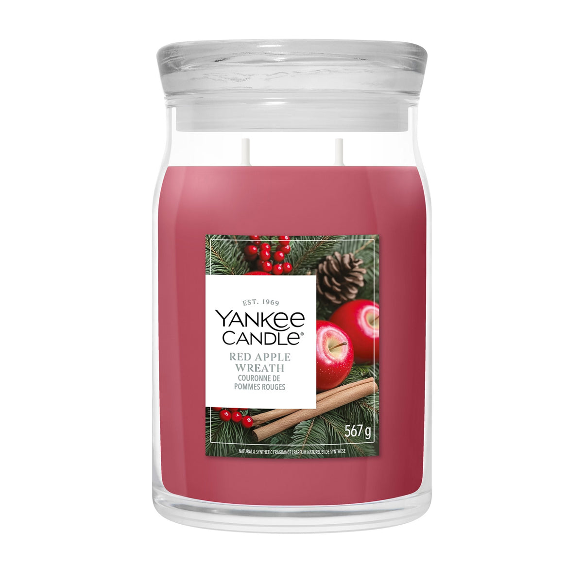 Yankee Candle Red Apple Wreath – Giara Grande Signature 567 g